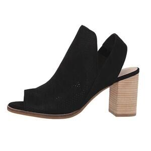 Cole Haan Callista Perforated Leather Open Toe Slingback 3" Heels Women's 9B